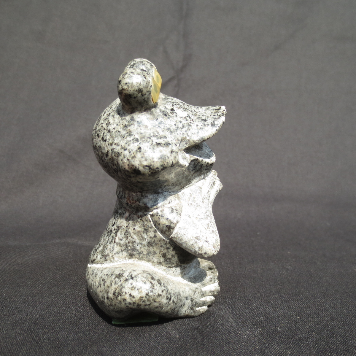 .... frog .. float . lovely Frog ornament ornament miscellaneous goods .. stone. objet d'art stone. frog free shipping KA02
