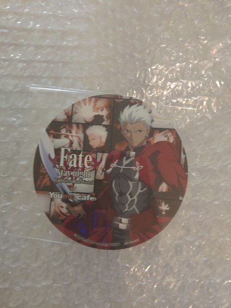 FGO Fate/stay night　UBW　エミヤ　アーチャー　youme　youma cafe　コースター　海外限定_画像1