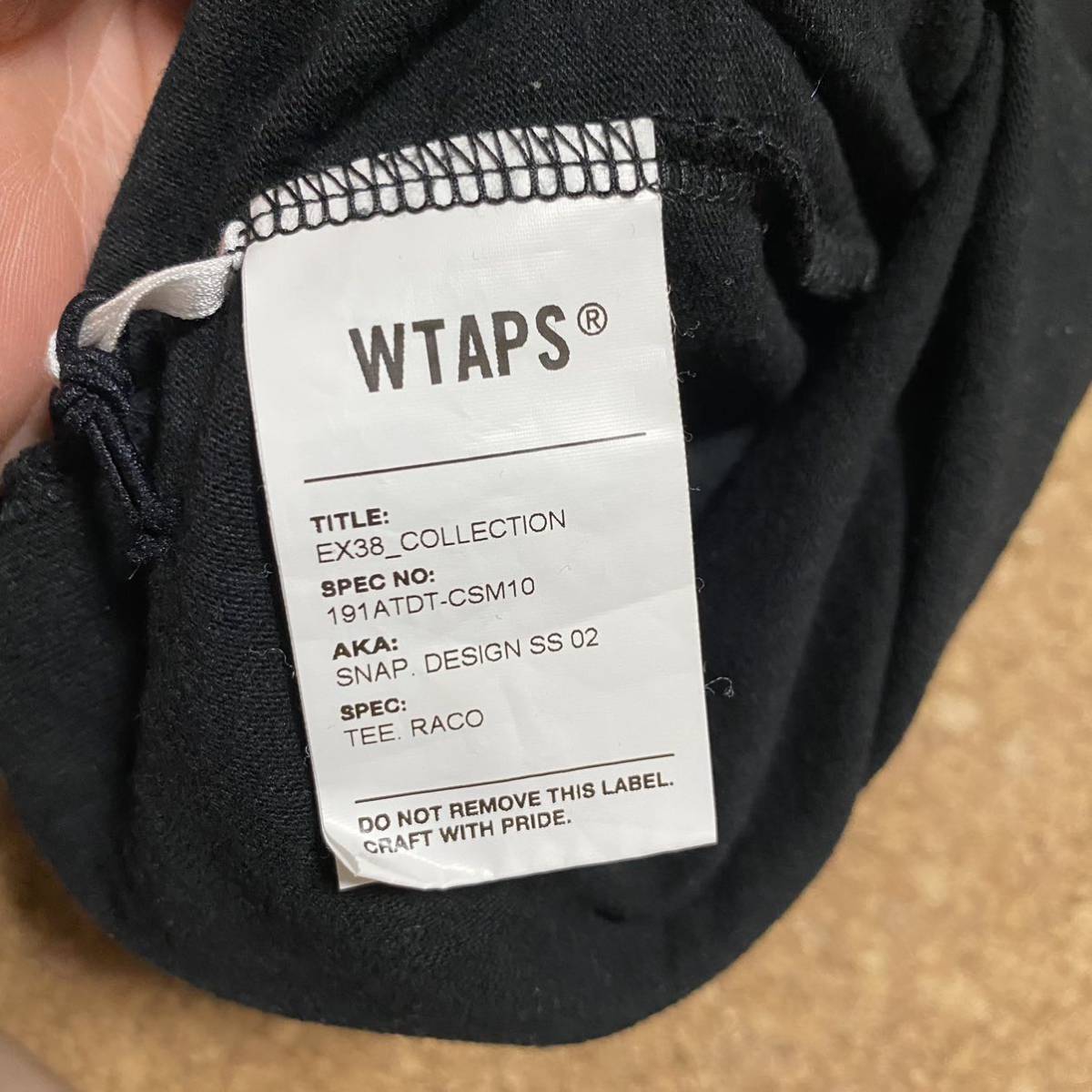 ダブルタップス tシャツ タグ付き Mサイズ 02 ブラック 20SS ダブルタップス tシャツ タグ付き Mサイズ 02 ブラック 20SS