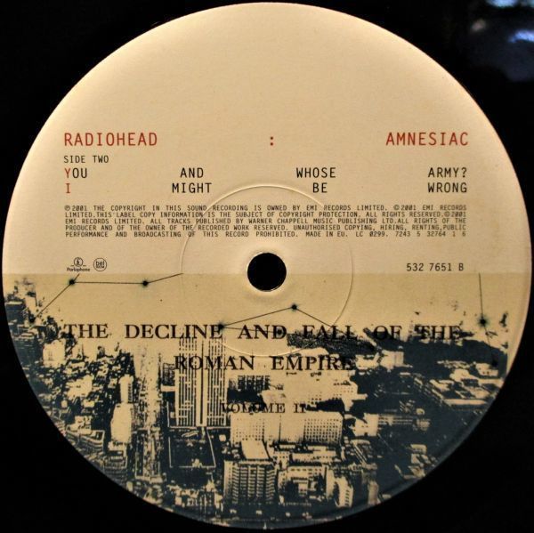 RADIOHEAD / AMNESIAC オリジナルEU盤レコード レビュー高評価の商品 