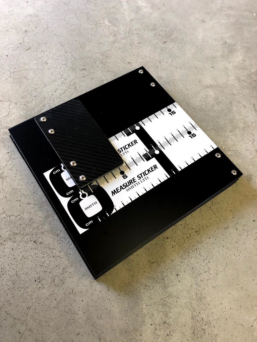 登場! アルミ板メジャーボードスケール【黒】ステッカー付き その他