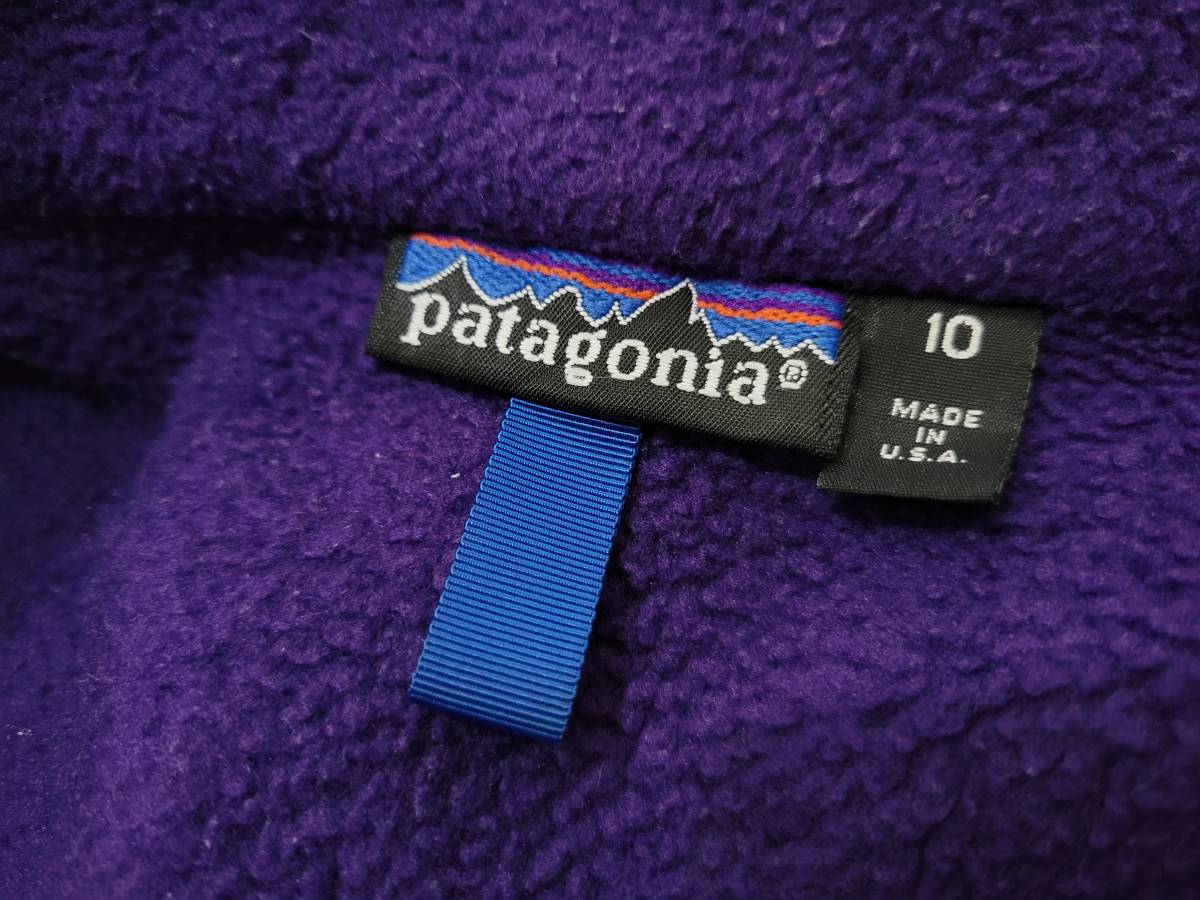 90s 91年 USA製 Patagonia パタゴニア フリースジャケット 10 レディースM 90年代 アメリカ製 ビンテージ_画像7