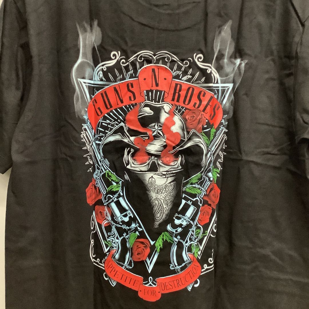 SRXLD1. バンドTシャツ XLサイズ　GUNS N’ ROSES ③ ガンズアンドローゼズ　GN’R ロックTシャツ