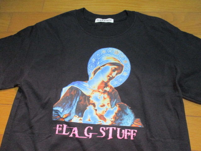 名作　FLAGSTUFF　マリア様　黒　Tシャツ　Sサイズ　廃盤　入手困難　激レア　フラグスタフ