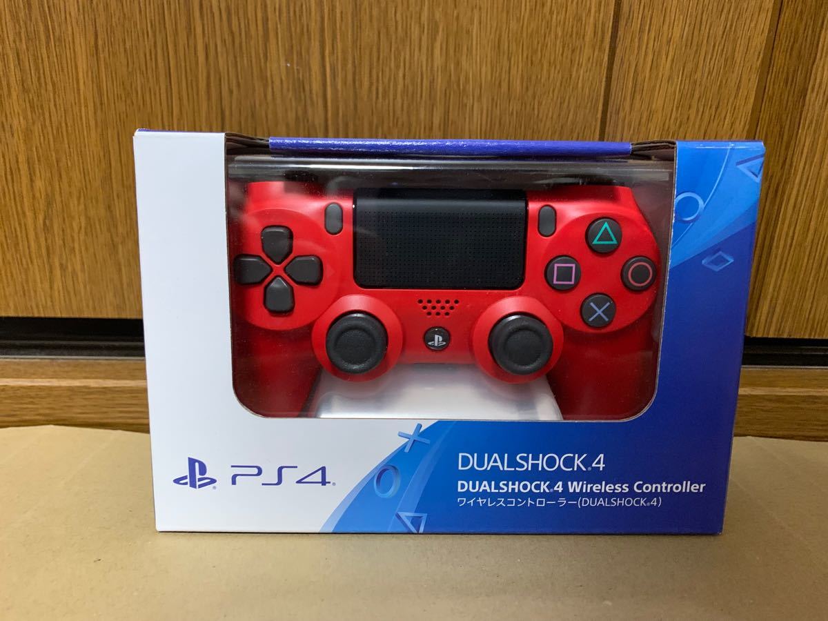 PS4コントローラー 純正品デュアルショック マグマレッド新品未開封