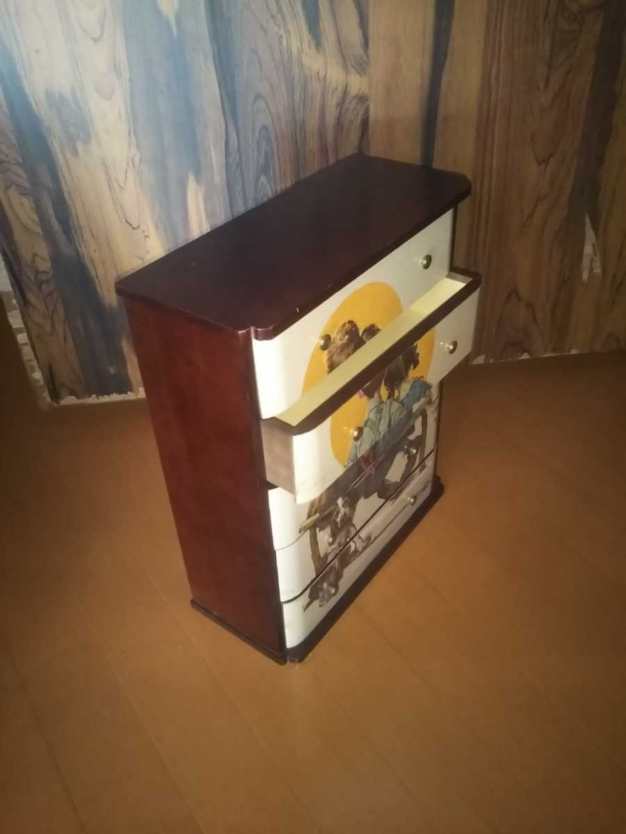 Sankyo sun kyo- music box case jue Reebok sNorman Rockwell Norman lock well my way small drawer antique 