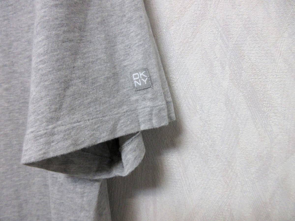 DKNY ダナキャランニューヨーク 半袖 Tシャツ カットソー グレー M 東9797_画像2