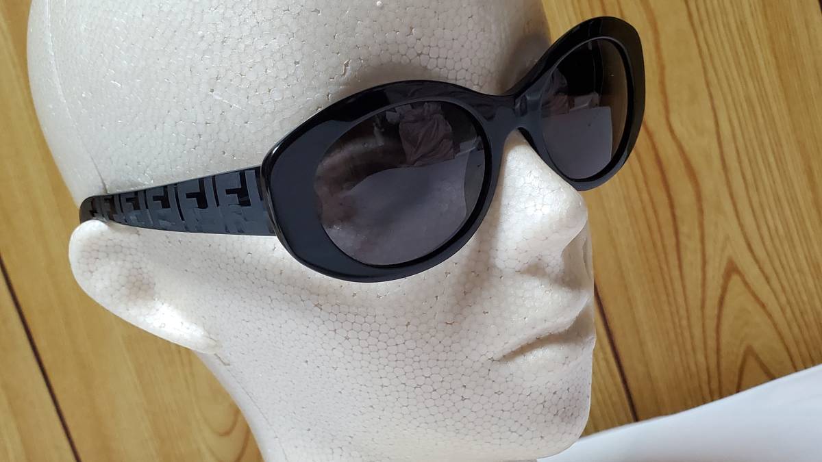  стандартный хорошо редкость Celeb FENDI Fendi раунд полный рама солнцезащитные очки чёрный × градация Logo Zucca Fg лама las эмблема очки 0 приложен иметь 
