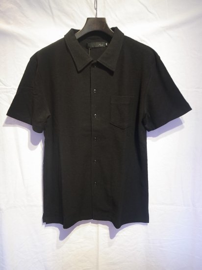 【新品】Magine Vintage Mini Pile Cut Shirt マージン 半袖シャツ シャツ Tシャツ ロンT パンツ デニム サイズ48 BLACK_画像2