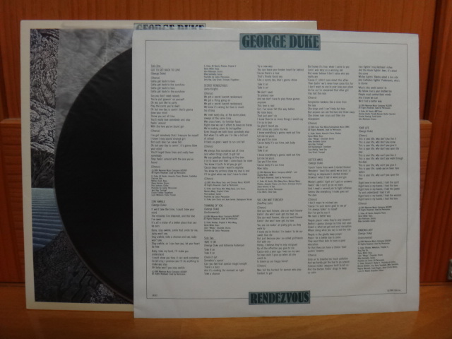 GEORGE DUKE/RENDEZVOUS　LP　US盤_画像2