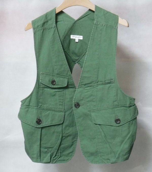 Engineered Garments エンジニアードガーメンツ Shooting Vest Cotton Ripstop シューティング ベスト リップストップ S