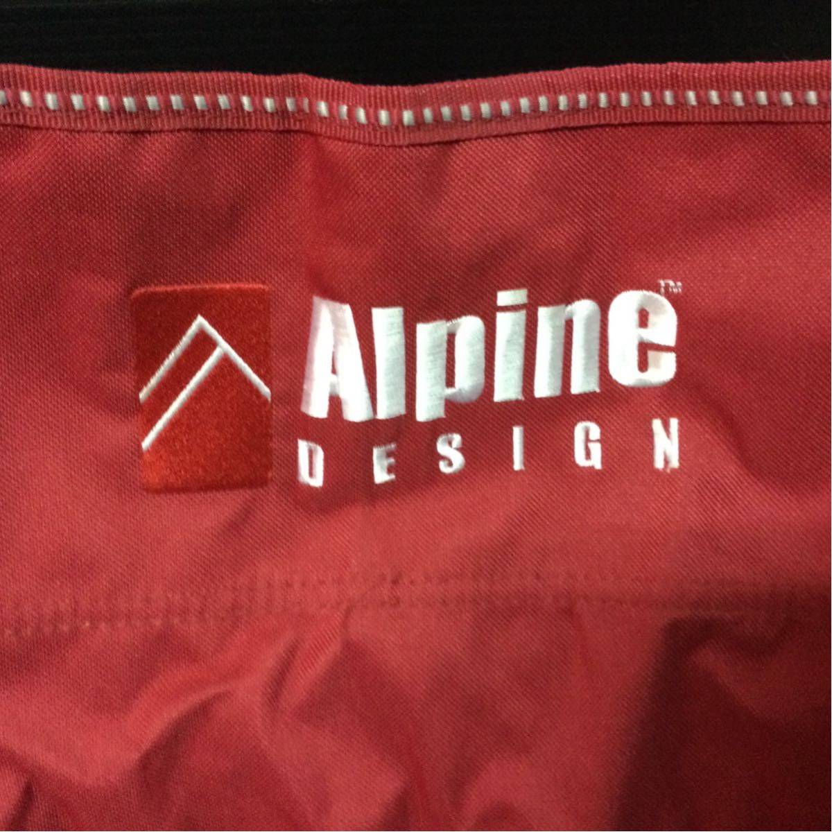 Alpine DESIGN 折り畳みチェア レッド 赤 椅子 アルパインデザイン キャンプ アウトドア_画像3