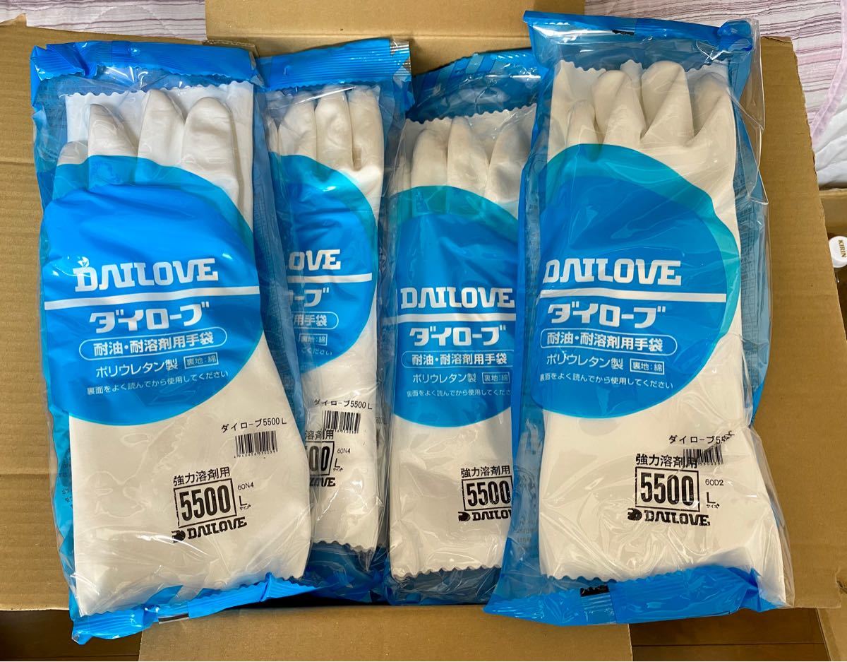 DAILOVE ダイローブ 5500 強力耐溶剤手袋 L 10双（¥15,000）