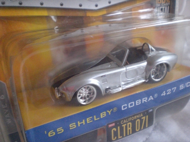 シェルビー コブラ 427 SC 65 SHELBY COBRA 427 JADA TPYS BIGTIME MUSCLE GM FORD シルバー 銀 ミニカー_画像8