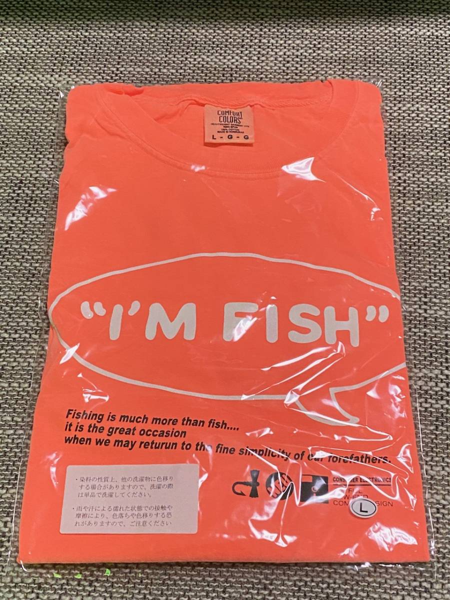 フィッシュマンズ I'm Fish Tシャツ ネオンオレンジ Lサイズ Fishmans