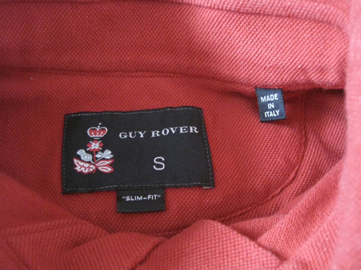 イタリア製　GUY ROVER ギローバー　プルオーバー 半袖シャツ　ポロシャツ　S_画像4