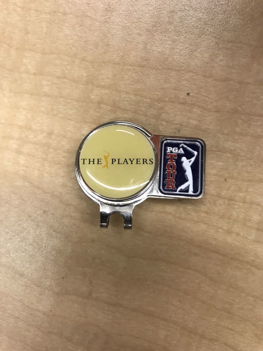 超お値打ち出品 日本未発売品　PGA TOUR プレイヤーズ選手権ハットクリップマーカー used超美品に為ります。_画像1