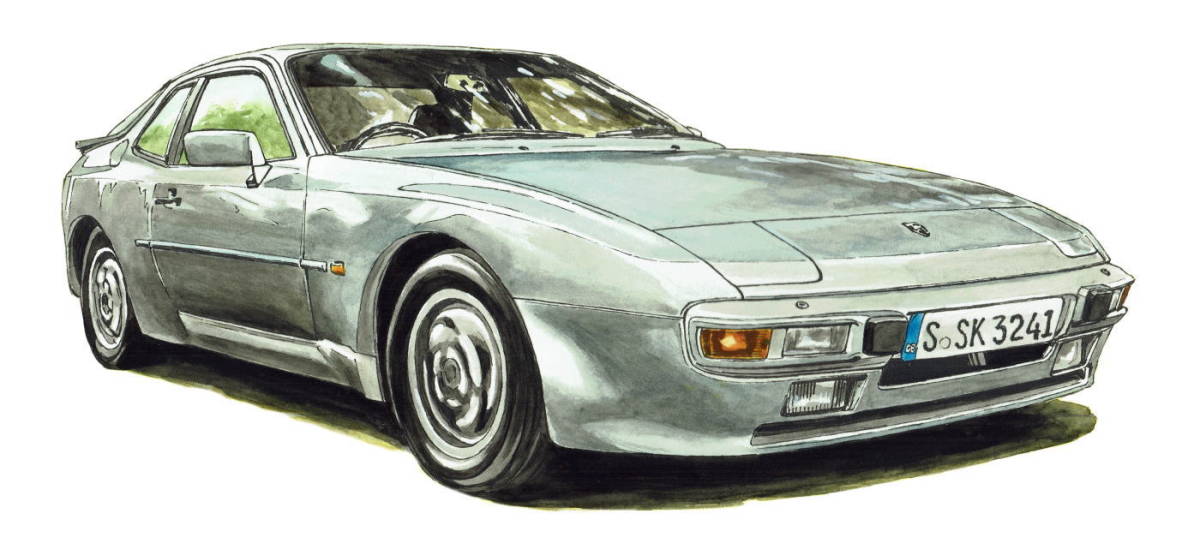 GC-466ポルシェ944/911カレラ・GC-467ポルシェ944限定版画300部 直筆サイン有 額装済●作家 平右ヱ門 希望ナンバーをお選び下さい。_ポルシェ944