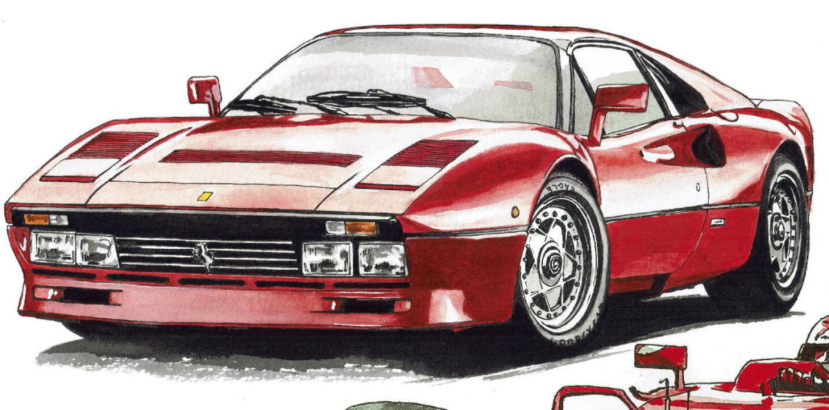 GC-241フェラーリ288GTO/F1・GC-242フェラーリF-1限定版画300部 直筆サイン有 額装済●作家 平右ヱ門 希望ナンバーをお選び下さい。