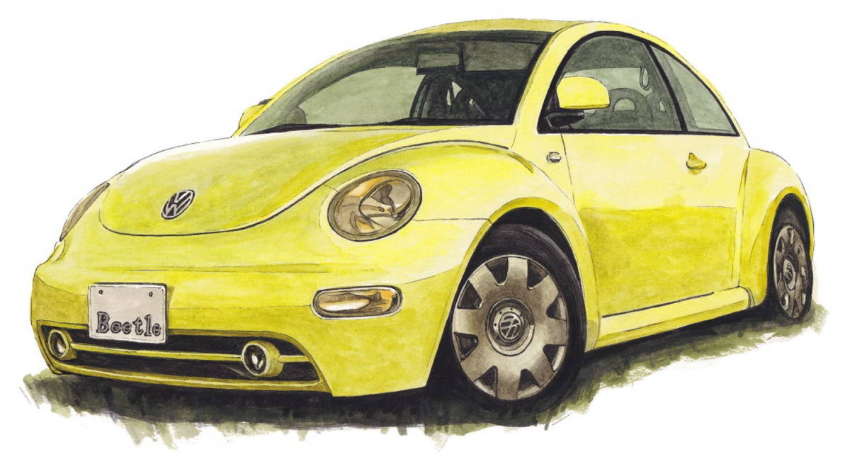 GC-1961ワーゲンビートル・GC-1962 VW New Beetle限定版画300部直筆サイン有額装済●作家 平右ヱ門 希望ナンバーをお選びください