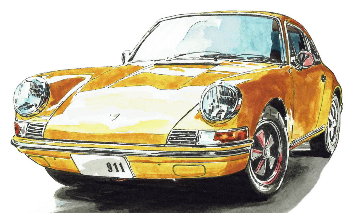 GC-466ポルシェ944/911カレラ・GC-467ポルシェ944限定版画300部 直筆サイン有 額装済●作家 平右ヱ門 希望ナンバーをお選び下さい。_ポルシェ911