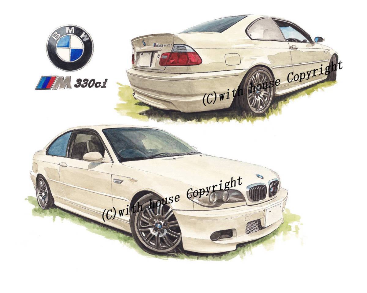 GC-1977 BMW M330・GC-1978 BMW M330/ALPINA B5限定版画300部直筆サイン有額装済●作家 平右ヱ門 希望ナンバーをお選び下さい。