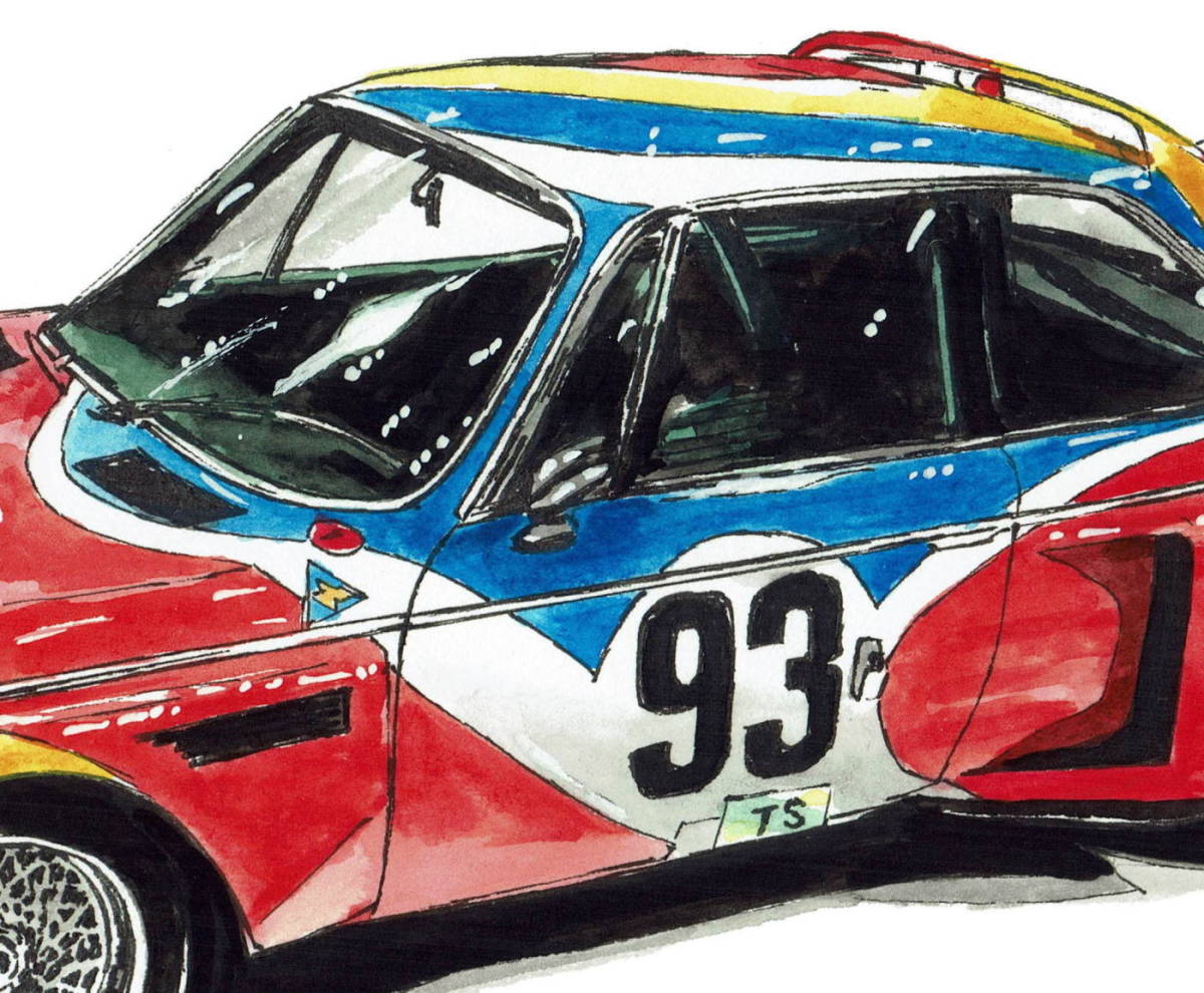 GC-287 BMW3.0 CSL・GC-288 BMW3.0 CSL限定版画300部 直筆サイン有 額装済●作家 平右ヱ門 希望ナンバーをお選び下さい。