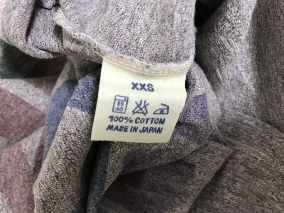 本物ティグルブロカンテTIGREBROCANTEコットンプリント半袖Tシャツグレー旅行トラベルレディースXXS日本製