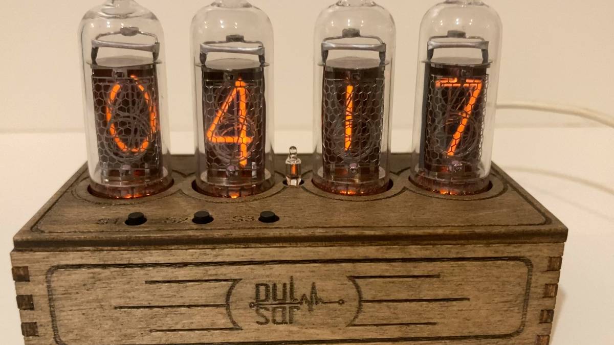 ニキシー管時計 Nixie Tube IN-14 USB 4-tubes - 家具、インテリア