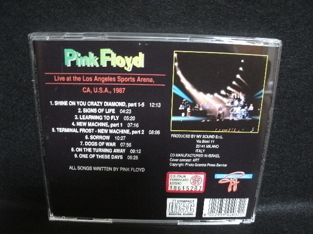 ★同梱発送不可★中古CD / PINK FLOYD / LIVE AT THE LOS ANGELS SPORTS ARENA / CA, U.S.A., 1987 / ピンク・フロイド_画像2