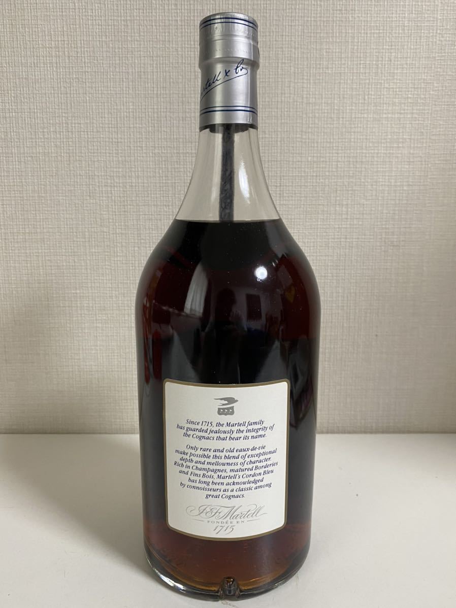 【古酒・未開栓】MARTELL マーテルコルドンブルー 1000ml 40% 旧ボトル 箱付き_画像3