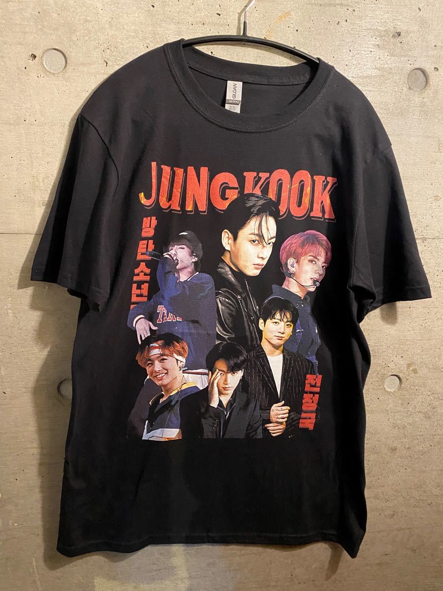 BTS ジョングク グク HIPHOP Tシャツ 新品 ヴィンテージ風 BTS ジョングク グク HIPHOP Tシャツ 新品 ヴィンテージ風