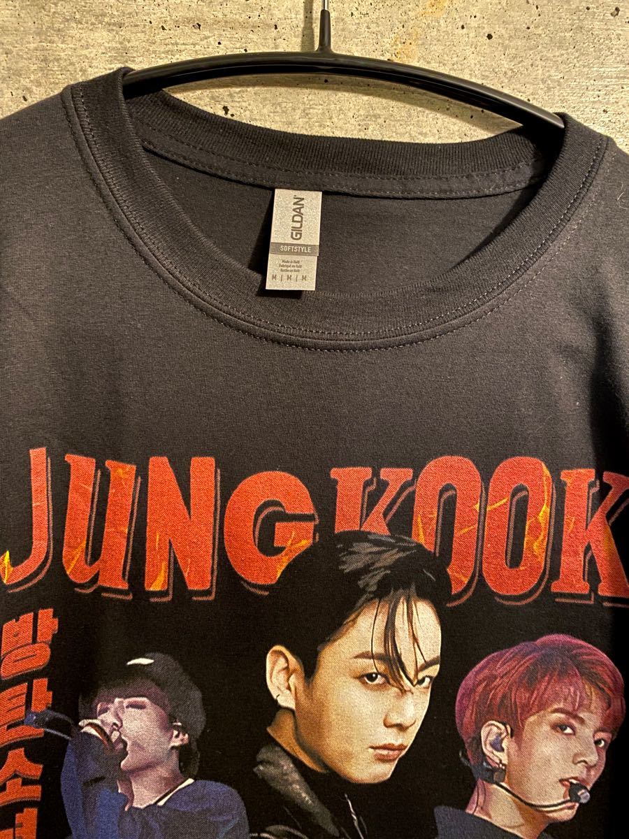 BTS ジョングク グク HIPHOP Tシャツ 新品 ヴィンテージ風 BTS ジョングク グク HIPHOP Tシャツ 新品 ヴィンテージ風