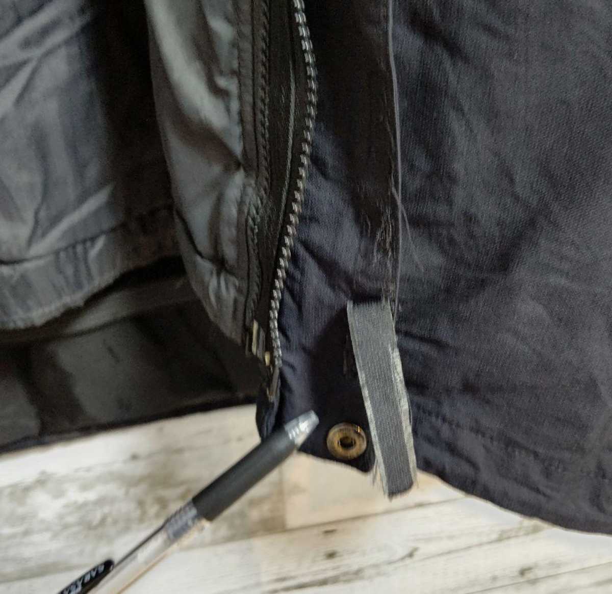 US規格 ノースフェイスマウンテンジャケットハイベント刺繍ロゴブラック（黒）L