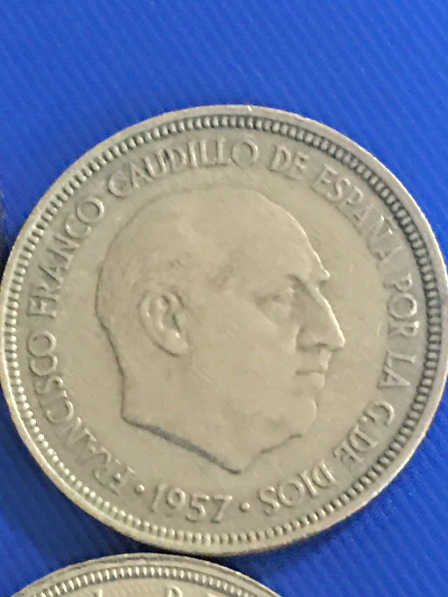  Испания  старый   монета  　4 шт. ...　 красивая вещь  редко встречающийся 