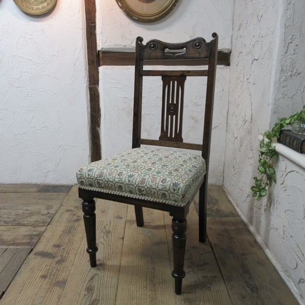 イギリス アンティーク 家具 ダイニングチェア 椅子 イス 木製 オーク 英国 DININGCHAIR 4209ｄ_画像1