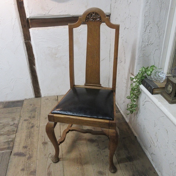 イギリス アンティーク 家具 ダイニングチェア 椅子 イス 木製 オーク 英国 DININGCHAIR 4234ｄ