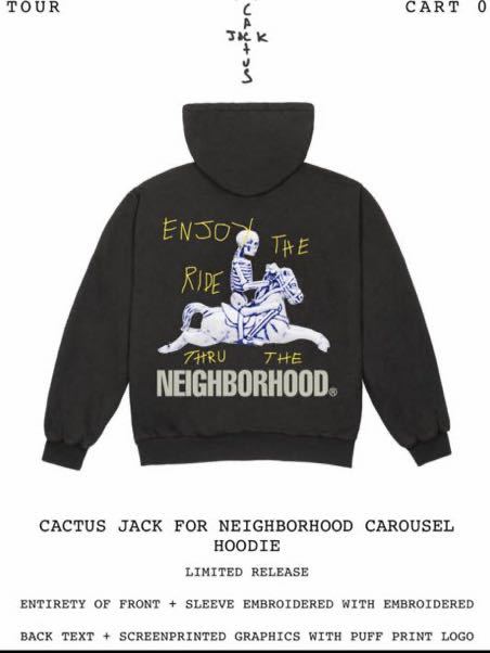 サイズ US L Travis Scott Cactus Jack Neighborhood パーカー