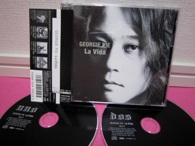 GEORGIE PIE ジョージ・パイ「La Vida」日本盤 2枚組CD／帯付き／ディスク良好！廃盤品！希少品！入手困難！原マサシ！