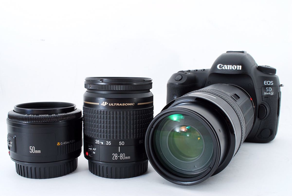 カメラバッグ付 キャノン Canon EOS 5D Mark IV標準&望遠&単焦点 カメラバッグ付 キャノン Canon EOS 5D Mark IV標準&望遠&単焦点