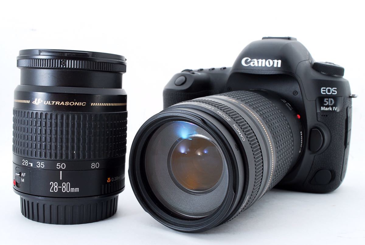元箱&カメラバッグ付き☆キャノン Canon EOS 5D Mark IV標準&望遠