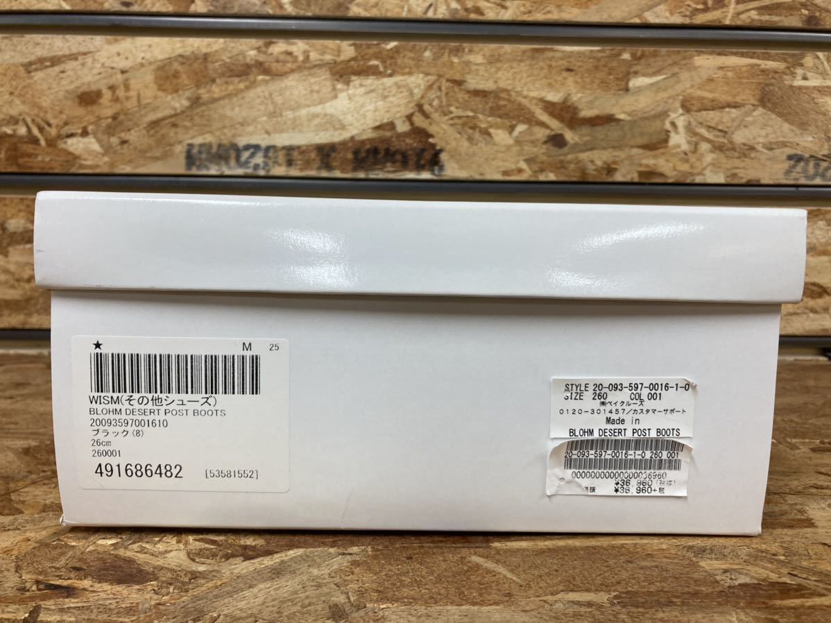 全国総量無料で 新品 40%オフ 定価40.565円 WISM UNUSED 26.0cm