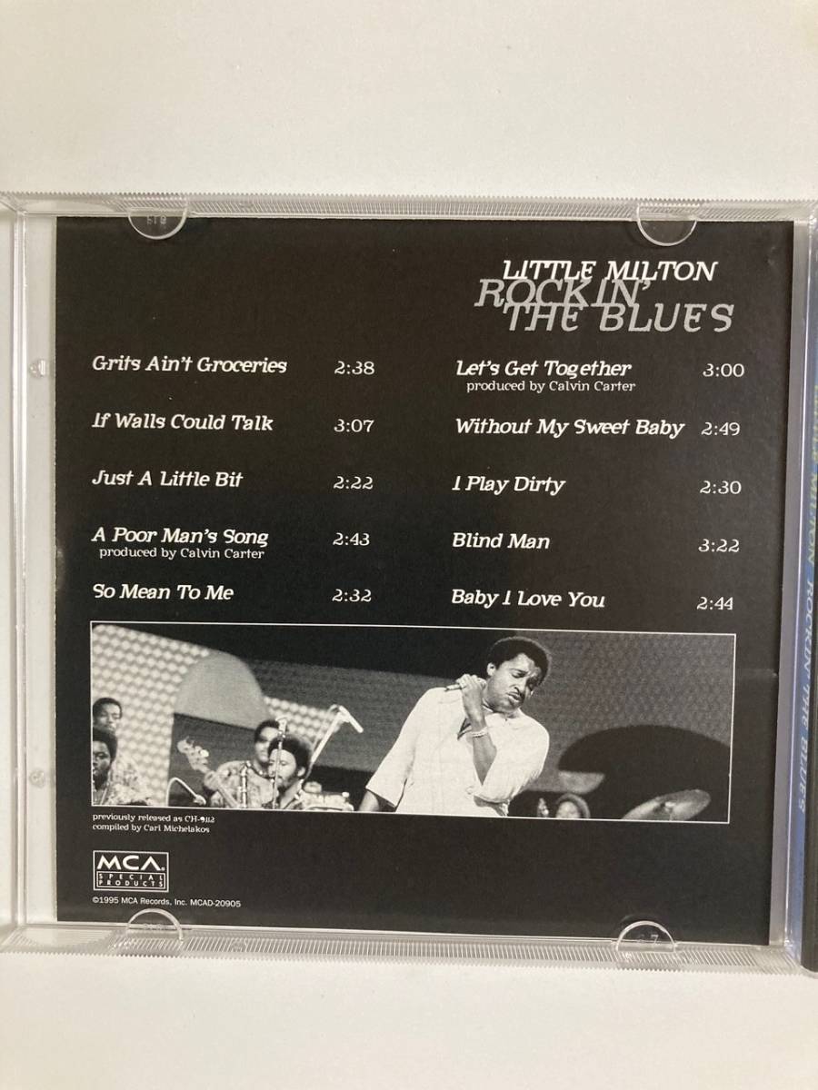 【ブルース】リトル・ミルトン（LITTLE MILTON )「ROCKIN' THE BLUES」（レア)中古CD、USオリジナル初盤、BL-1078_画像4