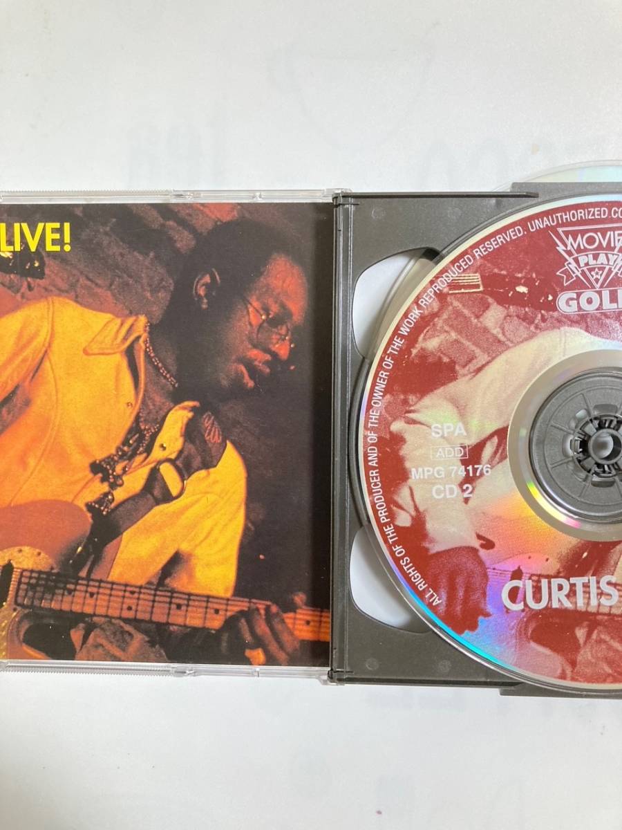 【R＆B】カーティス・メイフィールド（CURTIS MAYFIELD)「CURTIS/LIVE」(レア)中古CD2枚組、ポルトガルオリジナルCD初盤、RB-32_画像6
