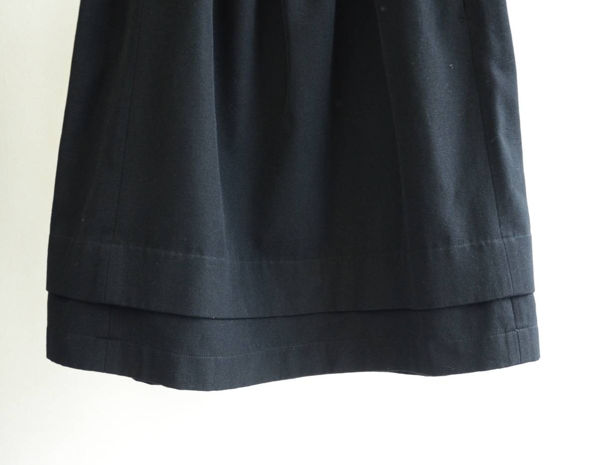 80s90s ビンテージ コム デ ギャルソン ウール スカート 黒 size M_画像3