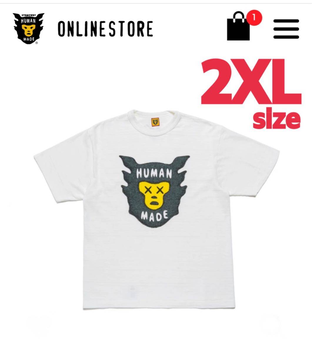 シャツです A BATHING APE - human made × kaws #1 Tシャツ 2XLの します