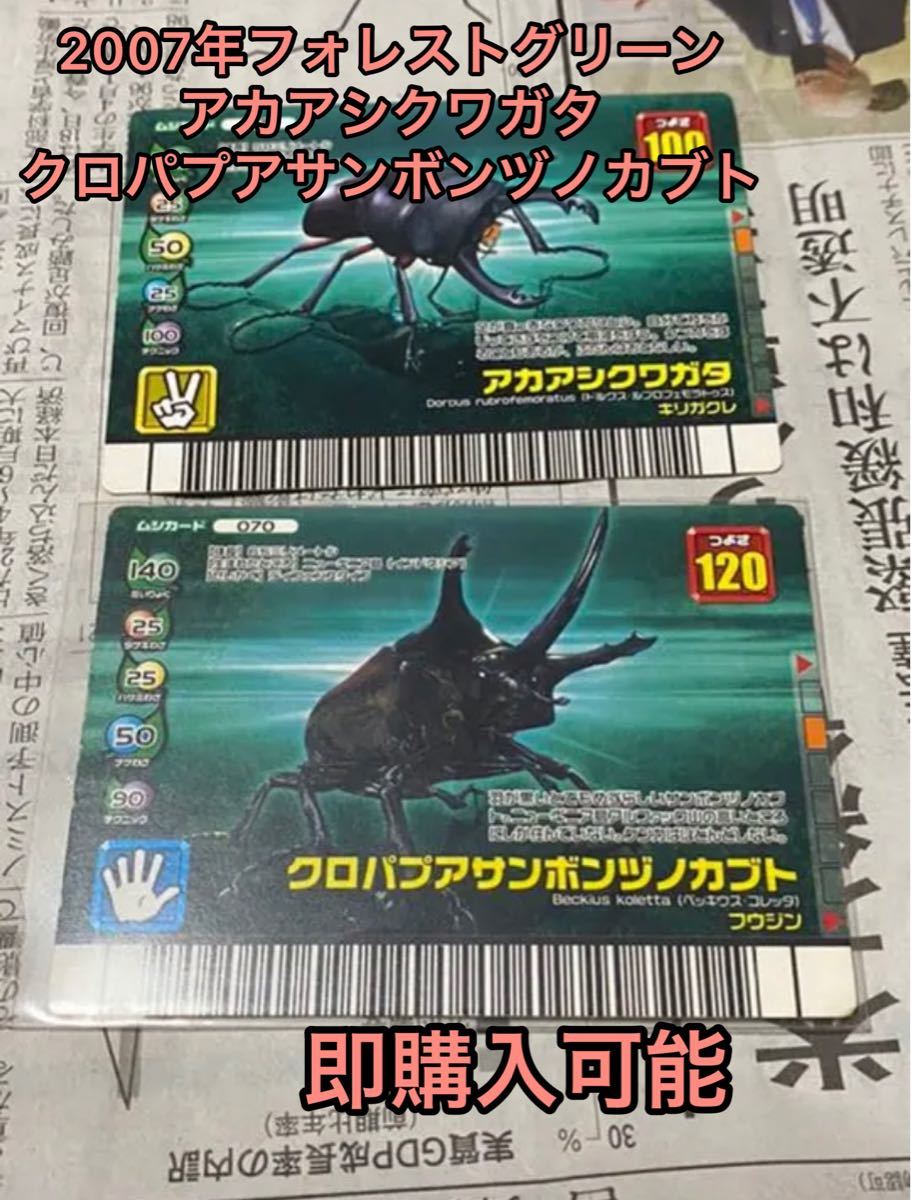 甲虫王者ムシキングフォレストグリーン ムシカード2枚|Yahoo 甲虫王者ムシキングフォレストグリーン ムシカード2枚|Yahoo