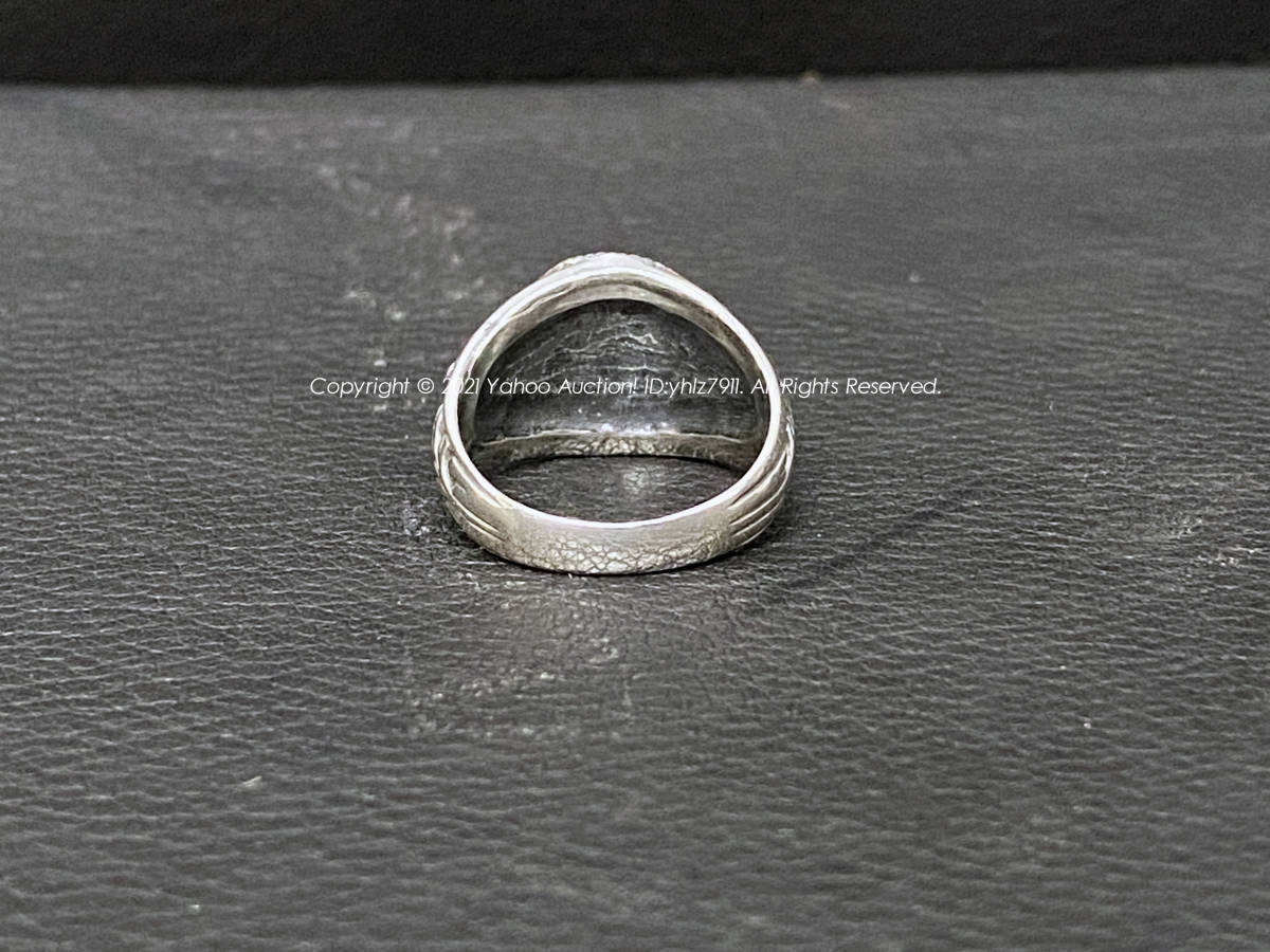  rare article day beautiful Japan beauty speciality school 1998 year kla sling 10.5~11 number degree college ring silver 925/ onyx antique Vintage NICHIBI