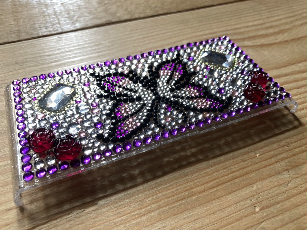 完成品 ポータブルゲーム Nintendo Ds キラキラ 紫 デコケース 汎用 パープル 任天堂 スワロフスキー Nintendo デザインカバー 保護 蝶 チョウ Pcinsurances Ie