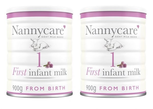 [900g 2 жестяная банка комплект *0ka месяц c ]Nannycare First Infant Goat Milk Based.. для коза молоко [ Англия прямая поставка ]